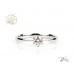  14К Бяло Злато Пръстен с Лабораторен Диамант  Bloom Jewellery